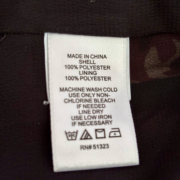 1. State Black and Pink Floral Halter Blouse - Picture 9 of 9